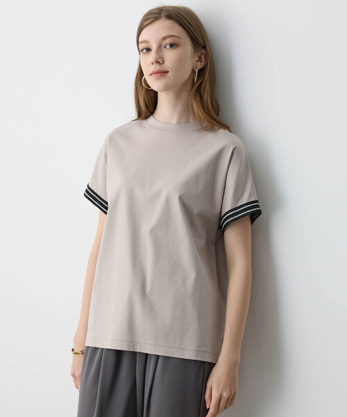 「LE SOUK HOLIDAY」 半袖Tシャツ L カーキ レディース_画像5