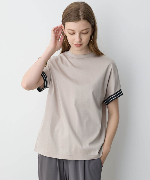 「LE SOUK HOLIDAY」 半袖Tシャツ L カーキ レディース_画像7
