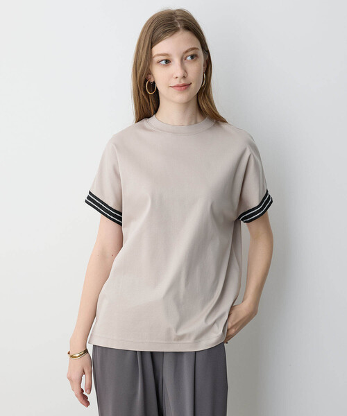 「LE SOUK HOLIDAY」 半袖Tシャツ L カーキ レディース_画像8