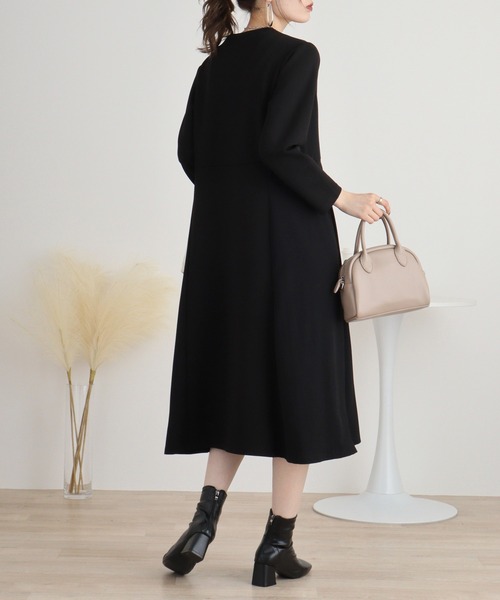 「Anna Nicola」 長袖ワンピース 38 ブラック レディース_画像4