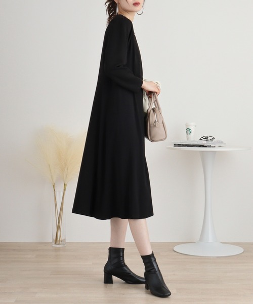 「Anna Nicola」 長袖ワンピース 38 ブラック レディース_画像5