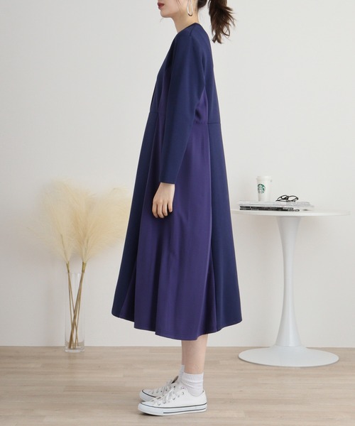 「Anna Nicola」 長袖ワンピース 38 ブラック レディース_画像8