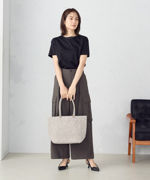 「MONO COMME CA」 トートバッグ FREE ベージュ レディース_画像5