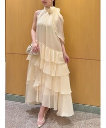 SNIDEL（スナイデル） ドレス スパークルシアーティアードドレス