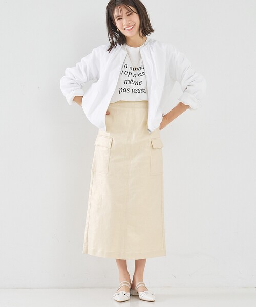 「abahouse mavie」 タイトスカート 38 シルバー レディース_画像6
