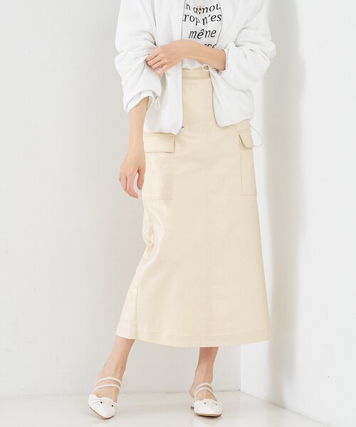 「abahouse mavie」 タイトスカート 38 シルバー レディース_画像7