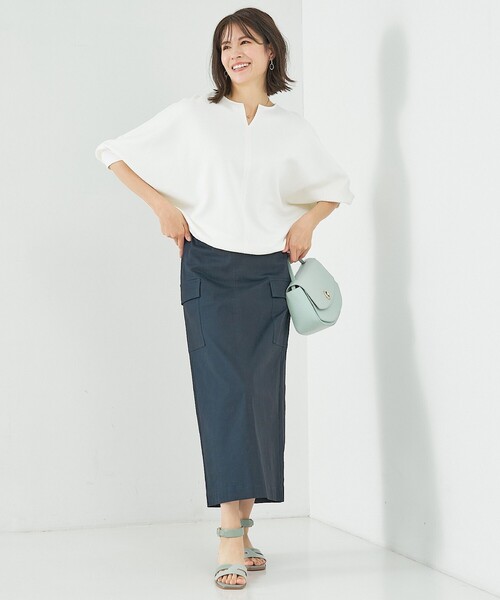 「abahouse mavie」 タイトスカート 38 シルバー レディース_画像9