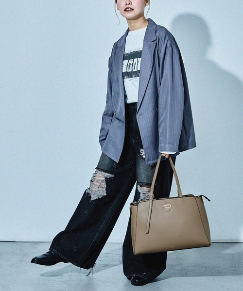 「HUNDRED」 トートバッグ ONE SIZE ブラック レディース_画像6