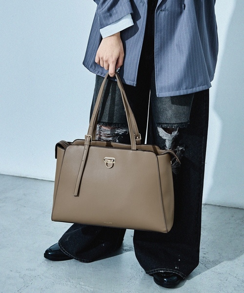 「HUNDRED」 トートバッグ ONE SIZE ブラック レディース_画像7