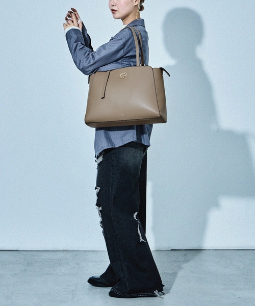 「HUNDRED」 トートバッグ ONE SIZE ブラック レディース_画像8