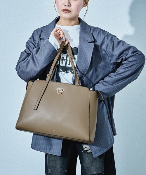 「HUNDRED」 トートバッグ ONE SIZE ブラック レディース_画像9