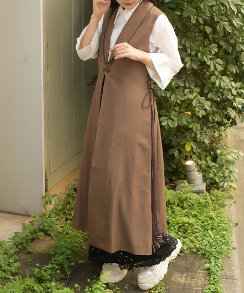 axes femme（アクシーズ ファム） ベスト ジレ サイドプリーツ