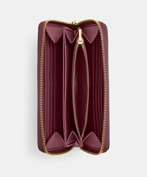 COACH 長財布 SV/BKエンボス アコーディオンラウンドジップ ブラック COACH（コーチ） 長財布 財布 ニューヨーク アコーディオン ジップ