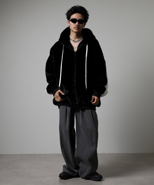 RE730 ブルゾン アウター エコファーブルゾン メンズ レディース