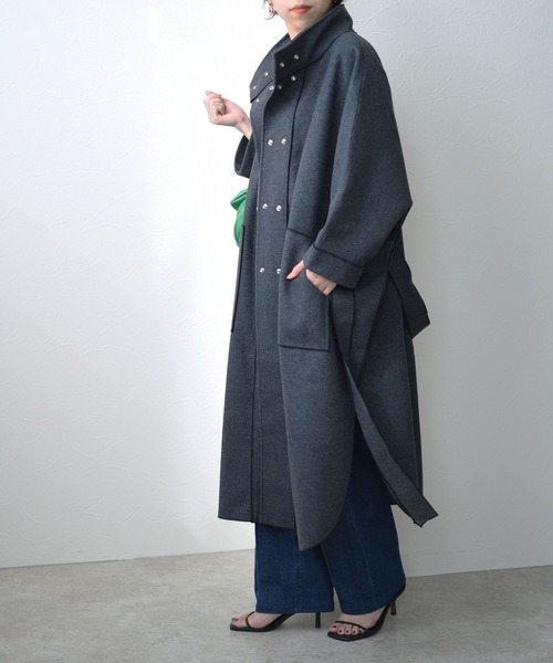 Eimee Law（エイミーロウ） アウター スタンドカラーケープコート
