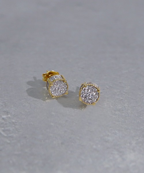 SBG by 7JEWELRY ピアス SBG CZスタッドピアス メンズ : ZOZOTOWN