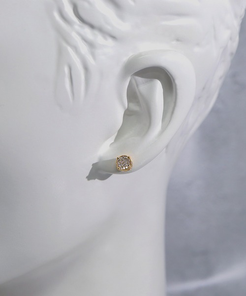 SBG by 7JEWELRY ピアス CZスタッドピアス メンズ : ZOZOTOWN