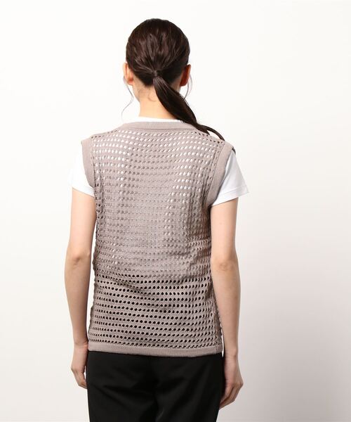 toucher du brise ニット セーター メッシュニット 透かし編み