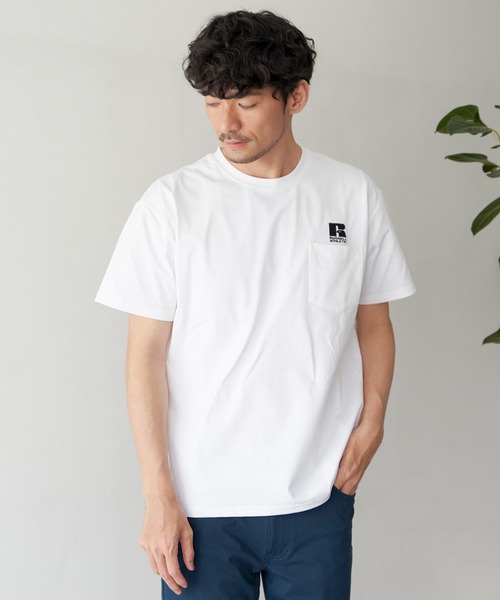 tシャツ RUSSELL ATHLETIC ラッセル アスレチック ドライパワーポケTシャツ メンズ