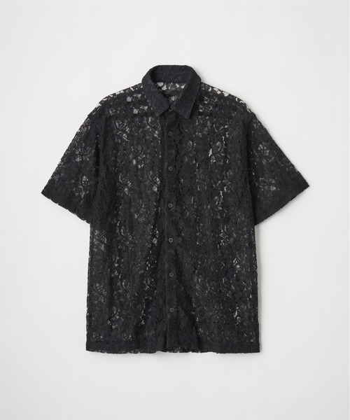 Juha（ユハ） シャツ 半袖 FLOWER LACE S/S SHIRT メンズ レディース