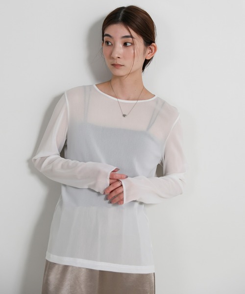 【新品】SUKALA アクティブシアーカラーTee モーヴ　Lサイズ 楽天市場】＼新たにSサイズ登場！／スラブシアークルーネックトップス