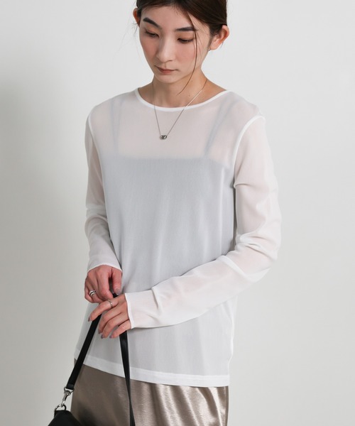 select MOCA（セレクトモカ） tシャツ 「6色展開」クルーネックシアー