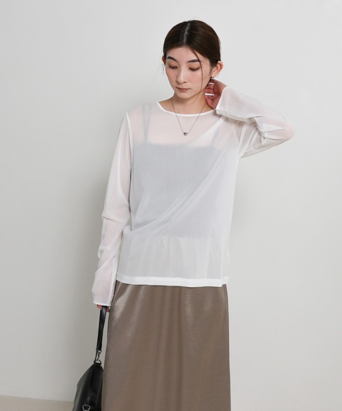 クルーネックシアープルオーバー セール】【6色展開】クルーネックシアープルオーバー（Tシャツ