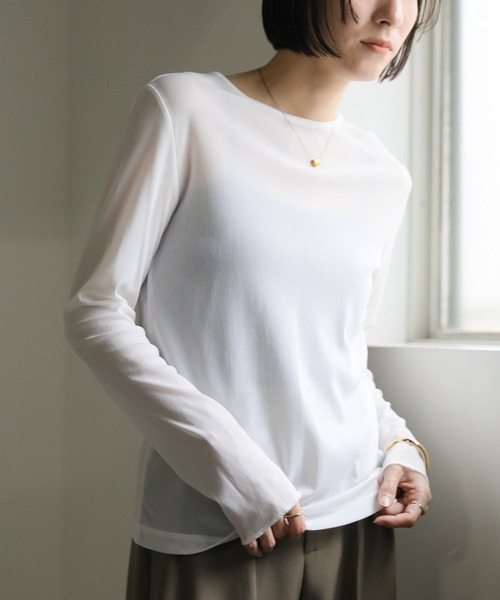 select MOCA（セレクトモカ） tシャツ 「6色展開」クルーネックシアー