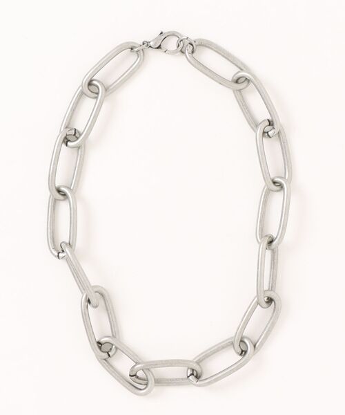 最終お値引き AB メタルチェーンネックレス メタルロックチェーン&キーチェーンネックレスツーピースセット