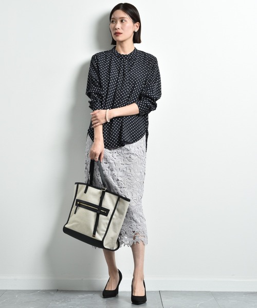 SOLPRESA トートバッグ 「SOLPRESA」TWO-TONE CANVAS TOTE BAG M