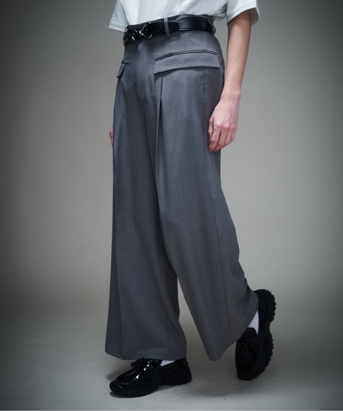 KUUUPY（クーピー） ワイドパンツ スラックス Design Tuck Wide Slacks