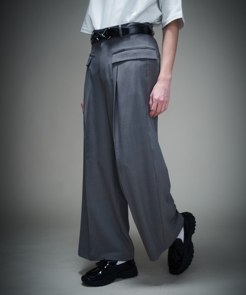 KUUUPY（クーピー） スラックス Design Tuck Wide Slacks - デザイン