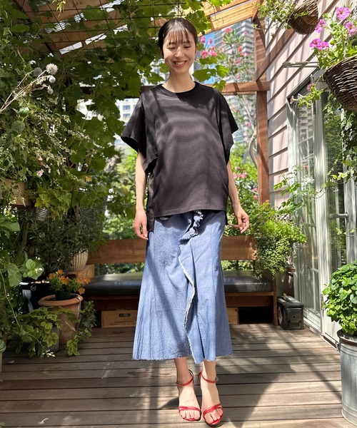 AVIE（アビィ） tシャツ ピボットスリーブTee レディース : ZOZOTOWN