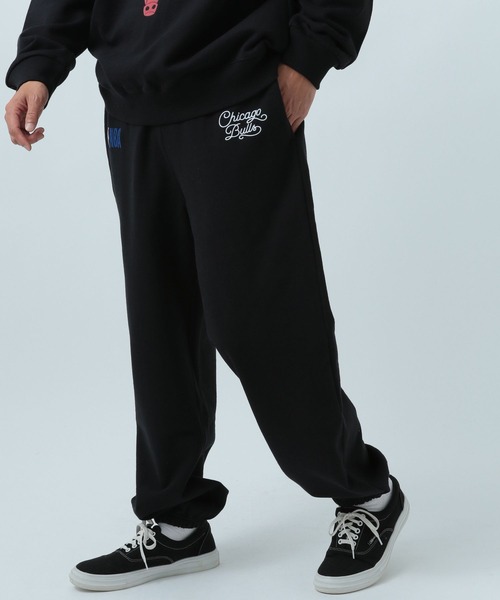 NBA 複数チームロゴ パンツ OFF THE COURT by NBA スウェットパンツ ジャージ LOGO LONG