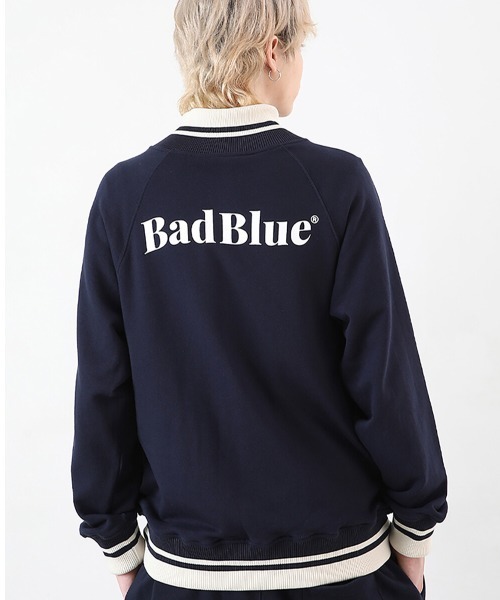 BadBlue（バッドブルー） ジャージ Logo Zipup Jersey Navy レディース
