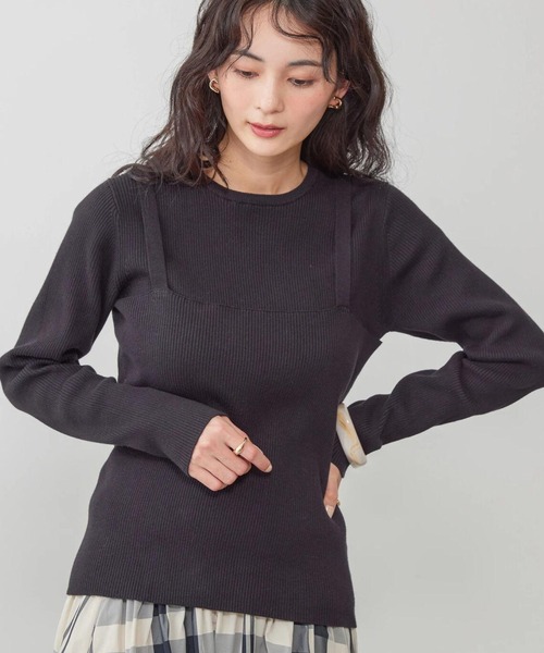 AMERICAN HOLIC ニット セーター SET リブニットプルオーバー+