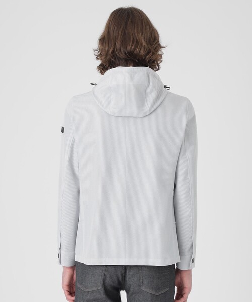 BLACK LABEL シアサッカーパーカー Lサイズ　定価4万 BLACK LABEL CRESTBRIDGE パーカー シャンブレーシアサッカー