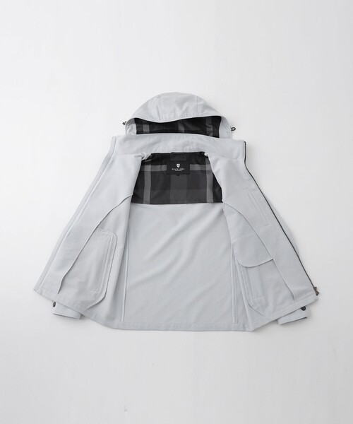 BLACK LABEL シアサッカーパーカー Lサイズ　定価4万 BLACK LABEL CRESTBRIDGE パーカー シャンブレーシアサッカー