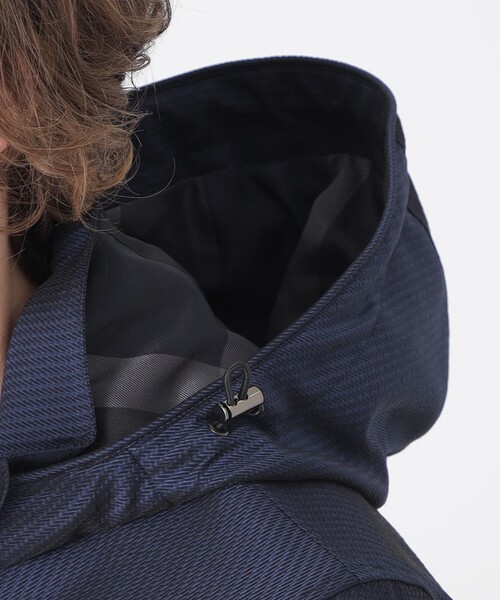 BLACK LABEL シアサッカーパーカー Lサイズ　定価4万 BLACK LABEL CRESTBRIDGE パーカー シャンブレーシアサッカー