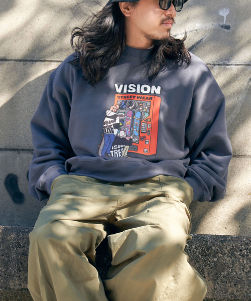 90sアメリカ製vision sport wearトレーナー　スケーター系 VISION STREET WEAR（ヴィジョンストリートウェア） トレーナー