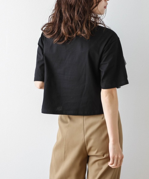 La-gemme tシャツ フリルチュールTシャツ レディース : ZOZOTOWN