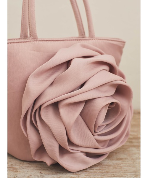 Maison de FLEUR トートバッグ ビッグローズトートバッグ