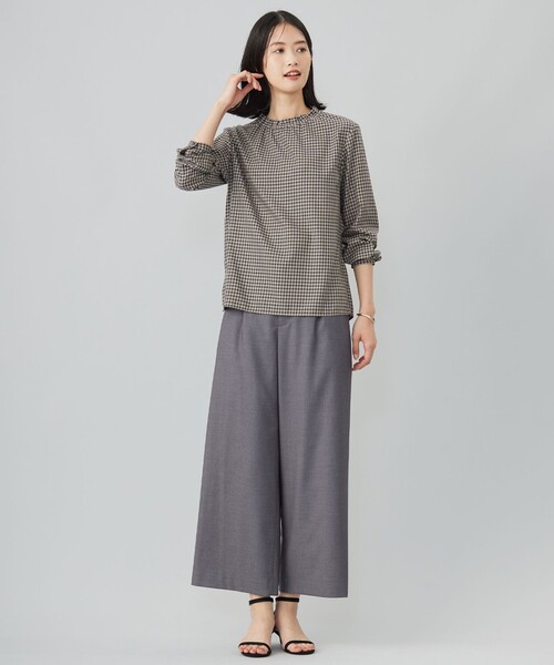 J.PRESS ブラウス シャツ 「洗える」ポリエステルヴィスコース