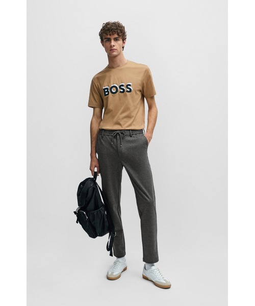BOSS（HUGO BOSS） スニーカー レザー エンボスロゴ メンズ
