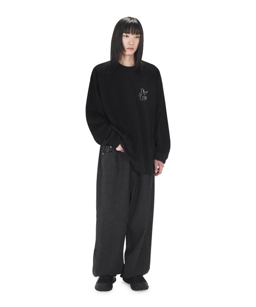 tシャツ 「OY/オーワイ」 PAINTING ODOLLY LONG SLEEVE/ペインティングオードリー長袖カットソー レディース メンズ OY/オーワイ』 PAINTING ODOLLY LONG SLEEVE/ペインティング