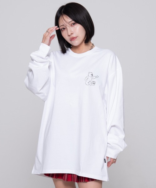 tシャツ 「OY/オーワイ」 PAINTING ODOLLY LONG SLEEVE/ペインティングオードリー長袖カットソー レディース メンズ OY/オーワイ』 PAINTING ODOLLY LONG SLEEVE/ペインティング