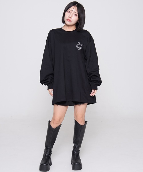 tシャツ 「OY/オーワイ」 PAINTING ODOLLY LONG SLEEVE/ペインティングオードリー長袖カットソー レディース メンズ OY/オーワイ』 PAINTING ODOLLY LONG SLEEVE/ペインティング