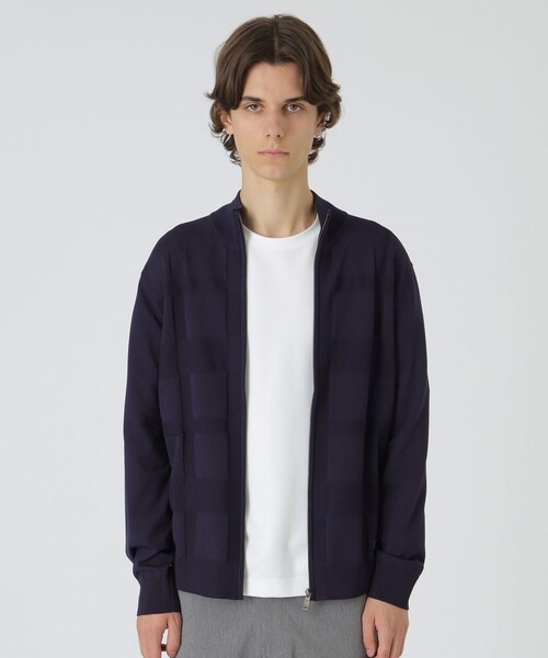 ブルーレーベルクレストブリッジ ノーカラー ブルゾン カーディガン M ベーシックカーディガン（ニットウェア）｜BLUE LABEL