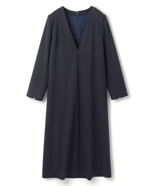 UNFILO（アンフィーロ） ワンピース ウールライク Vネックワンピース
