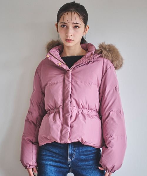 【新品未使用 お値下げ中】31 Sons de modeファー付き ダウンコート 31 Sons de mode ダウンコート ダウンジャケット 取り外しフード